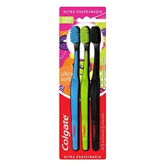 (REC) Colgate Escova Dental Colgate Ultra Soft, 3 Unidades, (cores sortidas)