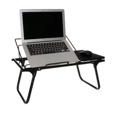 Mesa de Colo Dobrável para Notebook Aramado com Madeira | R$150