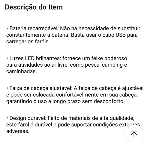 Imagem na descrição da promoção