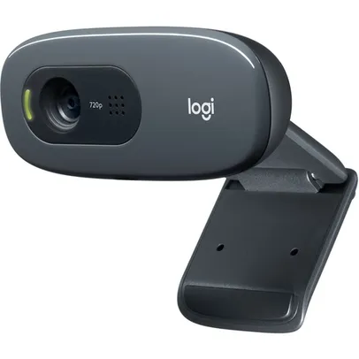 Webcam HD Logitech C270 com Microfone Embutido e 3 MP para Chamadas e Gravações em Vídeo Widescreen