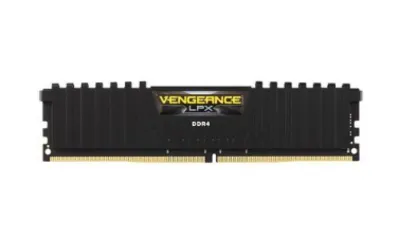 Memória Corsair Vengeance LPX, 8GB, 2666MHz, DDR4, C16, Preto - CMK8GX4M1A2666C16