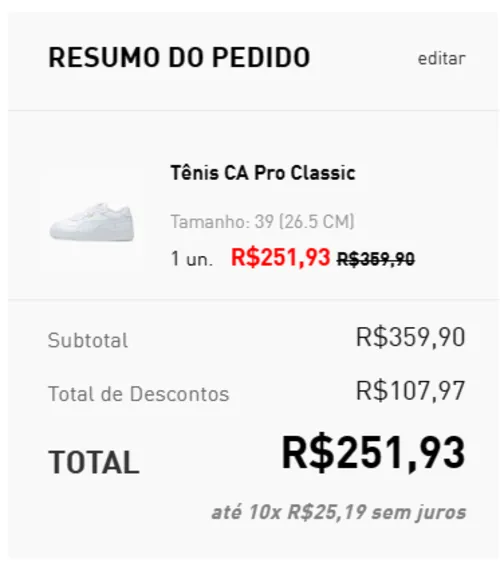 Imagem na descrição da promoção