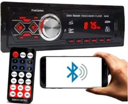 Rádio Bluetooth Automotivo MP3
