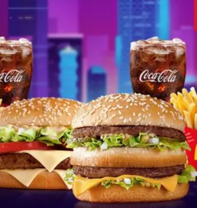 McDonald's Passa no Drive - McOferta Média Big Mac + McOferta Média Big Tasty - R$40,00