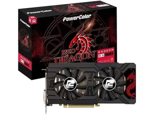 Placa de Vídeo Power Color Radeon RX 570 - 4GB GDDR5 256 bits Red Dragon | R$2789