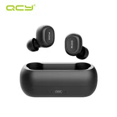 Fone De Ouvido Bluetooth 5.0 Qcy T1c Tws Com Case Carregador (sem Fios) - R$80