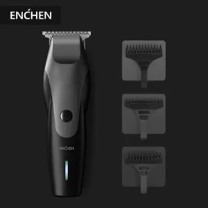 Aparador de cabelo Enchen com diferentes conjuntos com carregamento via USB R$92