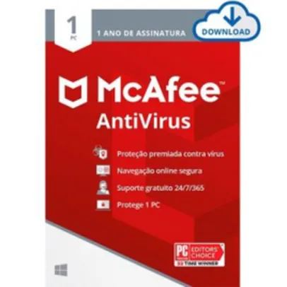 McAfee Antivirus para 1 PC ESD - Digital para Download