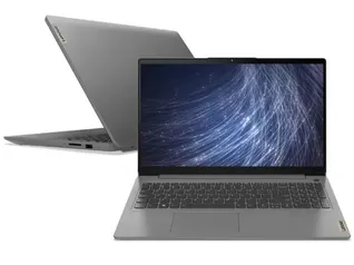 Notebook Lenovo Ultrafino IdeaPad 3 R5-5500U 8GB 256GB SSD Windows 11 15.6” 82MF0003BR Prata