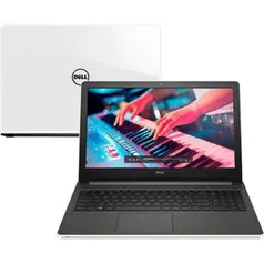 [R$ 2.339] Notebook Inspiron i15-5566-D50B Intel Core i7 8GB 1TB LED 15,6" Linux Branco - Dell