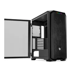 Gabinete Gamer Pichau Gadit 2 Black, Mid-Tower, Lateral de Vidro Temperado, Com 3 Fans, Preto, PG-GD