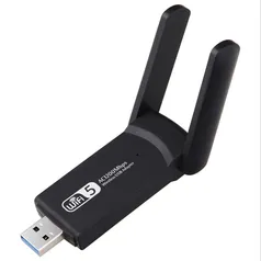 [AME R$33,94] Adaptador Wifi Dual Band 2.4/5ghz 1200mbps