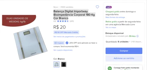 Imagem na descrição da promoção