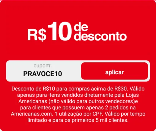 Imagem na descrição da promoção