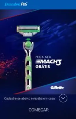 Amostra grátis de Gillette Mach 3