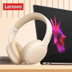 [Já Com Impostos] Lenovo TH30 Fones de ouvido sem fio com microfone, Bluetooth 5.3 fones de ouv