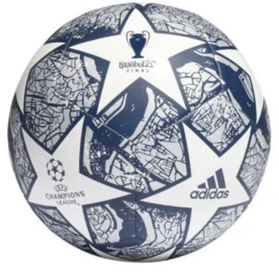 Bola de Futebol Campo Adidas UEFA Champions League Club Final Istanbul 20 - Branco e Azul