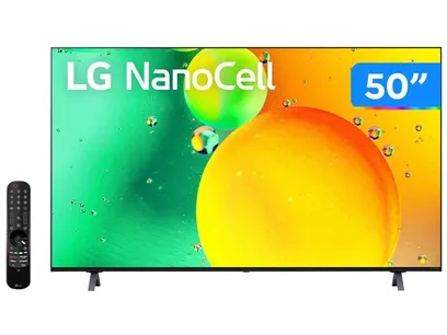 Product photo Smart Tv LG 50 NanoCell 4K ThinQ Inteligência Artificial