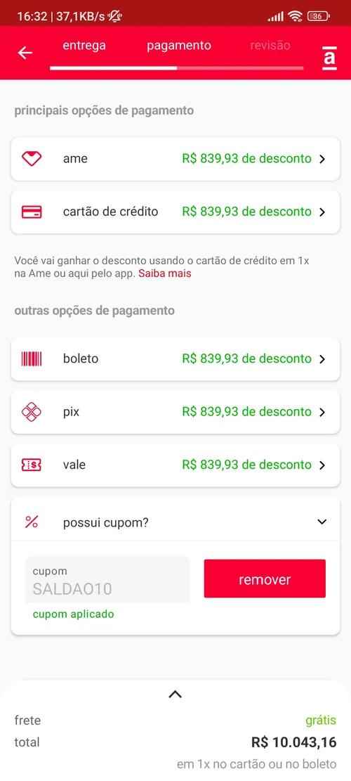 Imagem na descrição da promoção