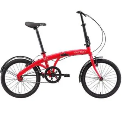 Bicicleta Dobrável Aro 20 Durban ECO – Vermelho R$683