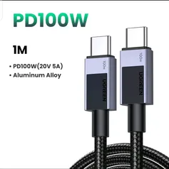 Cabo USB-C 100w PD Ugreen revestido em Nylon