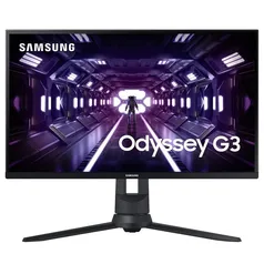 Monitor Gamer Samsung Odyssey G3 27 LED Full HD, 165 Hz, 1ms, HDMI/DisplayPort, FreeSync Premium, Ajuste de Altura, Preto - LS27AG320NLXZD