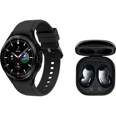 Galaxy Watch4 Classic Bt 46mm - Preto + Galaxy Buds Live - Preto