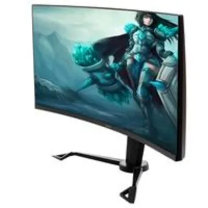 Monitor Gamer Curvo Husky Tempest 34, Ultrawide, 144Hz, QHD, 1ms, DisplayPort e HDMI, Adaptive Sync