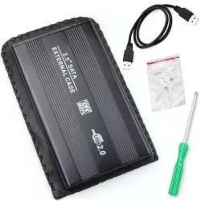 Case Para Hd Notebook Sata 2,5 Exbom Usb 2.0 / 3.0 Preto