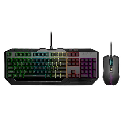 Kit Teclado E Mouse Gamer Cooler Master Sgb3000, RGB, Sensor Óptico