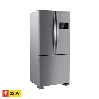 REEMBALADO: Geladeira Brastemp French Door BRO85AK Frost Free Inox – 554L 220V