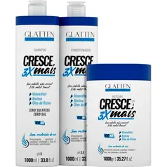 Glatten Professional Cresce 3X Mais - Kit MinoxiHair Trio (3 Produtos)