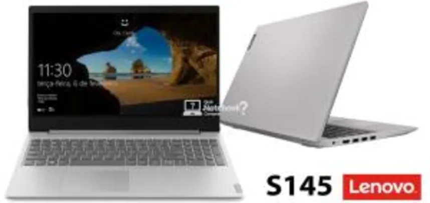 [20% de Ame] Notebook Lenovo Ideapad S145 8ª Intel Core I5 8GB 1TB HD 15,6" W10 - R$2012