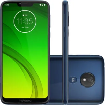 Smartphone Motorola Moto G7 Power 64GB Dual Chip Android Pie - 9.0 Tela 6.2" 1.8 GHz Octa-Core 4G Câmera 12MP - Azul Navy - R$799