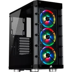 KaBuM! - Gabinete Gamer Corsair iCUE 465X, Mid Tower, RGB, com FAN, Lateral e Frontal em Vidro - CC-9011188-WW 