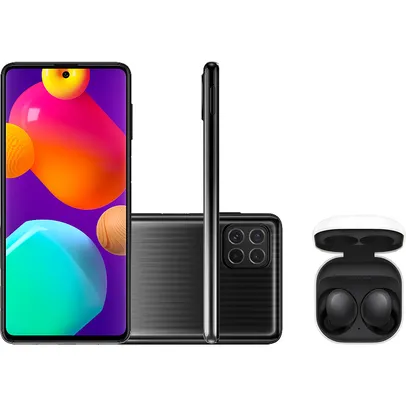 Smartphone Samsung Galaxy M62 - Preto + Galaxy Buds2 - Preto