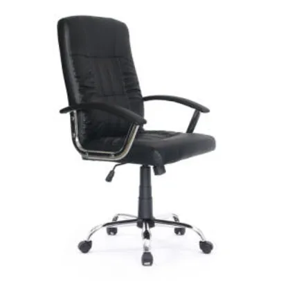 [AME = R$378] Cadeira de escritório Presidente Carter TM Preta | R$567