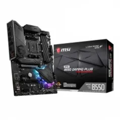 Placa Mãe MSI MPG B550 Gaming Plus, Chipset B550, AMD AM4, ATX, DDR4, 911-7C56-031