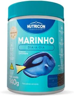 Ração para Peixe Marinho Dia-A-Dia 140g Nutricon | R$ 34