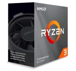 Processador AMD Ryzen 3 3100 3.6GHz (3.9GHz Turbo), 4-Cores 8-Threads | R$760