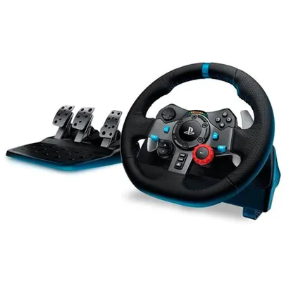 Volante Logitech Driving Force G29 Para PS4 / PS3 / PC Preto | R$1487