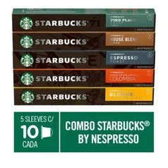 Combo de Cafés Starbucks by Nespresso - 50 cápsulas R$123