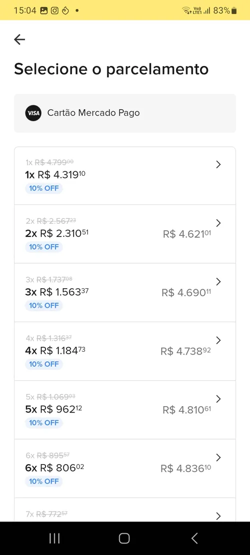 Imagem na descrição da promoção