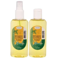 Kit Repelente de Citronela Natural Salutar, longa duração para Ambiente Moscas, Mosquitos, Pernilongos, Borrachudo