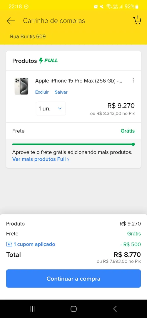 Imagem na descrição da promoção