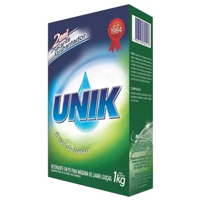 DETERGENTE PARA MÁQUINA DE LAVAR LOUÇAS UNIK 1Kg