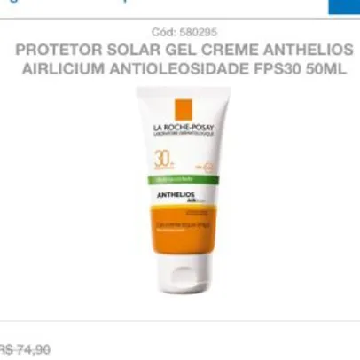 Pretor Solar Gel Creme Anthelios Airlicium FPS30