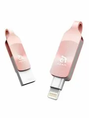 Pen Drive 64Gb Adam Elements Iklips Duo Ouro Rosa Para iPhone/iPad - R$189,05.