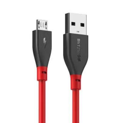 BlitzWolf® AmpCore Ⅱ BW-MC11 2.4A Micro USB Charging Data Cable 3.33ft/1m pçor R$ 10
