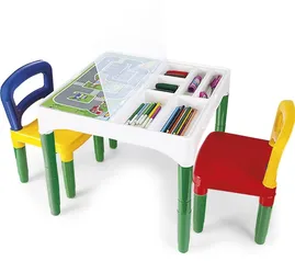 Mesa Mesinha Infantil Didática Com Cadeiras - Poliplac